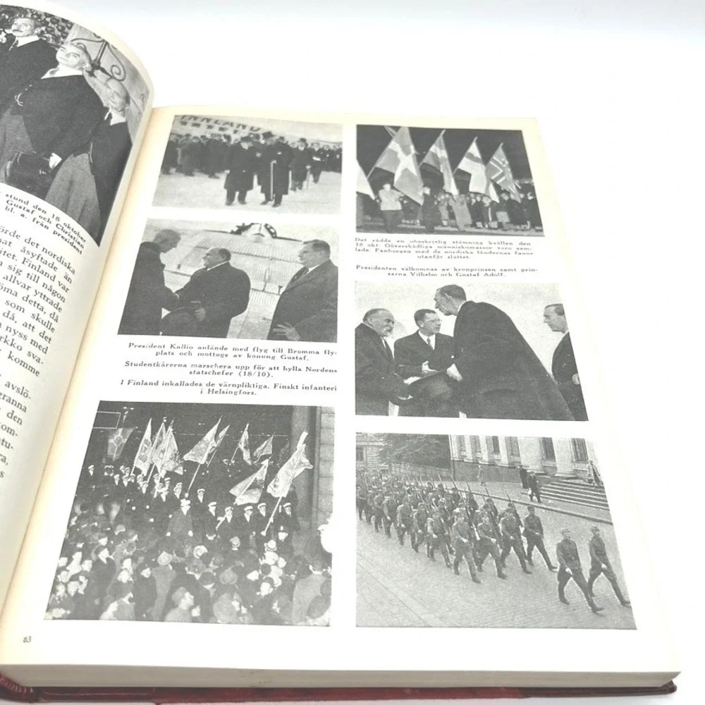 Varldskriget i Bild Band III Swedish WWII History Book Sten Kristiansson Hermes